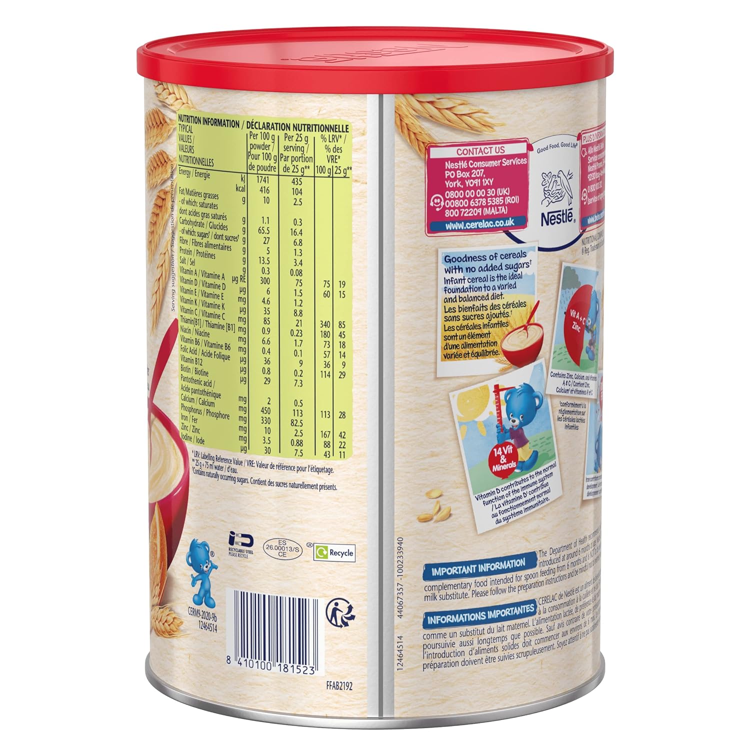 Nestle Cerelac Infant Cereal with Milk & Wheat mixed fruit, 35.27 Ounce - Image 5